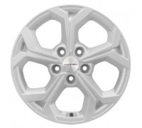 Диск Khomen Wheels KHW1606 (Kaptur) j6.5 R16 5х114.3 ET 50 CT 66.1 F-Silver