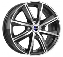 Диск КиК Арнар (КС890) j6 R15 4х98 ET 35 CT 58.5 Дарк платинум